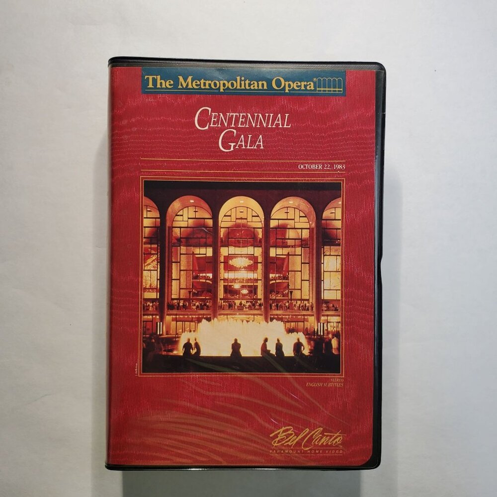 Centennial Gala: The Metropolitan Opera VHS 1989 - 2-Tape Set